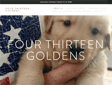 Tablet Screenshot of fourthirteengoldens.com